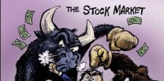 The Charles Dow Stock Market Theory bull bear fight