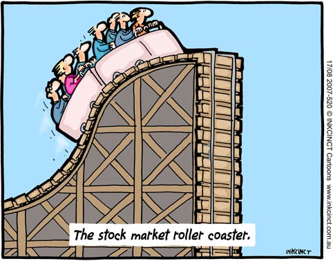 stock market roller coaster